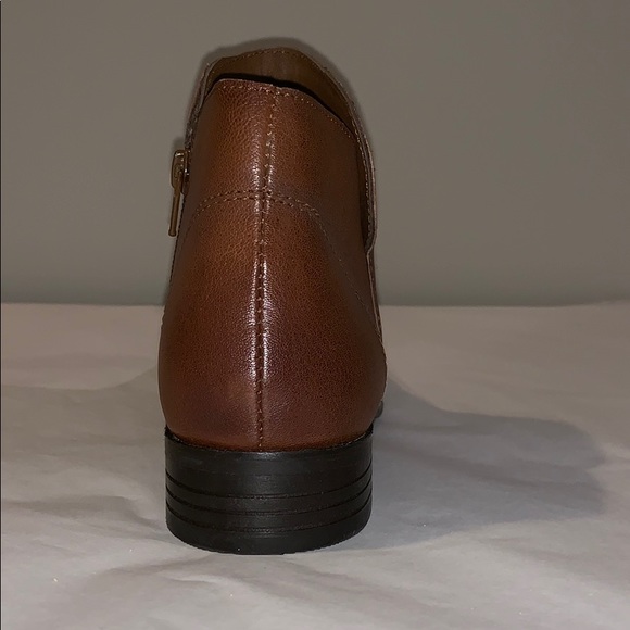 Brown leather booties. - Picture 3 of 5